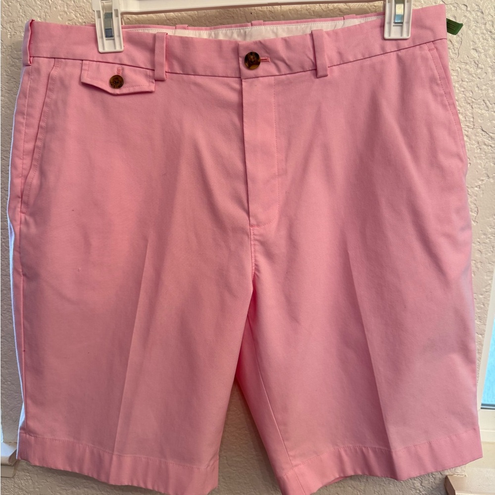 Brooks Brothers Light Pink Flat Front Men's Shorts. 38 Waist EUC Dry Cleaned - Picture 2 of 16